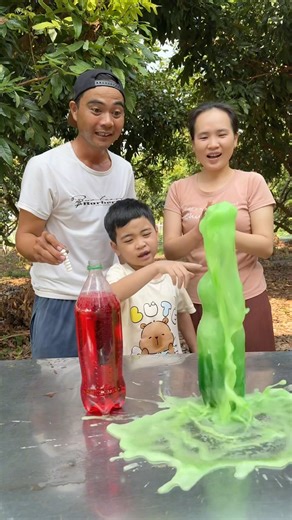Colorful water tower erupting #experiements