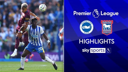 Brighton 0-0 Ipswich Town | Premier League highlights