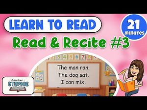 📖 Read & Recite #3 | Learn to Read Simple Sentences (K–1st Grade Fluency Practice)