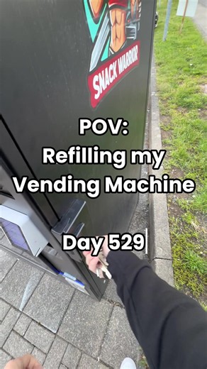 POV: Refilling my Vending Machine - Day 529 (ASMR) #vending #vendingmachine #pov #asmr #satisfyingvideos