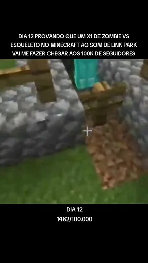 Zombie Vs Esqueleto - MCPE no TikTok