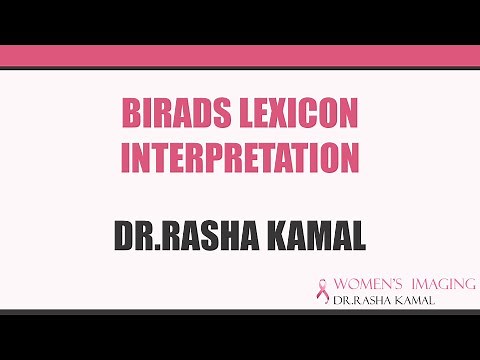 BI RADS lexicon interpretation Dr Rasha Kamal in English