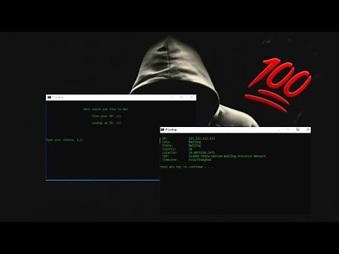 How to make an IP Lookup tool in batch