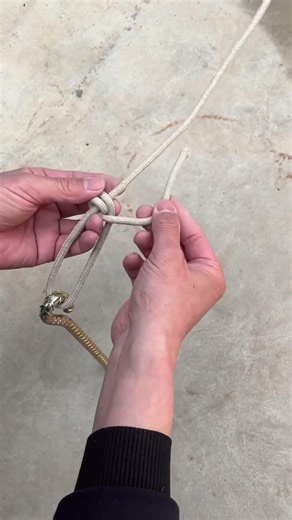 Adaptable outdoor camping nail knots