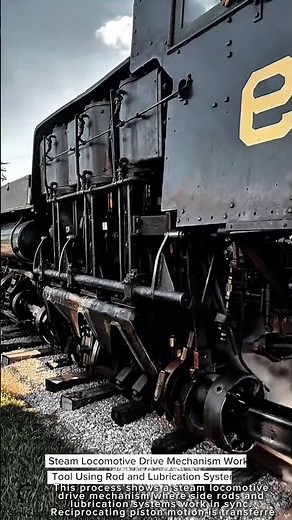 Steam Locomotive Drive Mechanism Work Tool Using Rod and Lubrication System #worktool