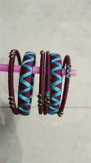 Traditional Indian Silk Thread Bangles | Ethnic Jewelry for Weddings & Festivals