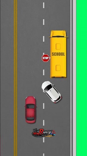 School Bus Stop Sign :Who Must Stop? #drivingtips #drivingrules #foryou #learnerdriving #drivelesson