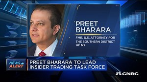 Preet Bharara to lead insider trading task force
