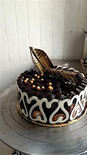 how to make easy New chocolate cake design ideas at the home #cake #shorts #darkchocolatecake #viral