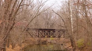 The ADBF moving a grain train over the River Raisin as they head east towards Blissfield, MI #railroad #railway #train #drone #rail #reels #fblifestyle | Craig Hensley Photography