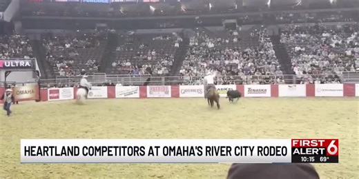 Cowboys and cowgirls compete at CHI Health Center Arena during weekend rodeo
