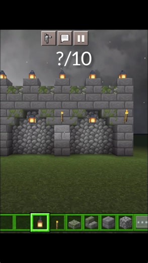 🔥 Minecraft Medieval Wall Build | Easy Fortress Design | No Mods #shorts #craftysudip #build