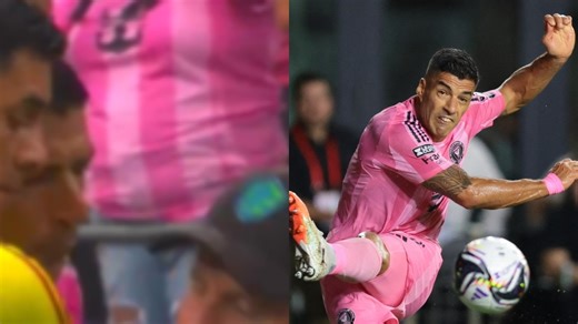 Watch: Luis Suarez spits on coaching staff after fight breaks out in Leagues Cup final