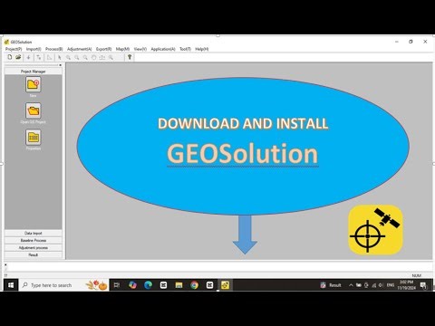 How To Download And Install GEOSolution।। GNSS Post Processing Software Download