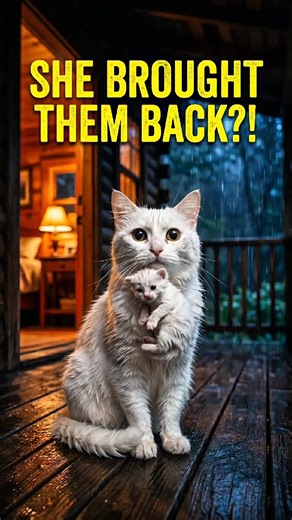 I let stray cat in during Storm ...what happened next will shock you #catsoftiktoks #catrescue #straycat #catlover