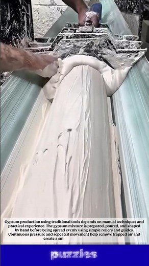 Traditional Gypsum Making Process Using Simple Tools😱