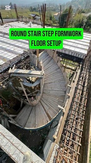 How to Build the Floor Formwork of a Spiral Stair | Step Calculation & Installation