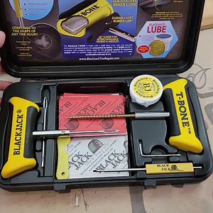 2K views · 31 reactions | Invest in a solid tire repair kit for roadside peace of mind. I chose this Blackjack kit. Fantastic reviews, fully loaded, and a nice case to store anywhere. Model: KT-340 Price: $47.16 (added to my Amazon store front, link in my bio) Features: 6" Truck and 4" car tire plugs included Solid metal core tools - won't break or bend when making quick work of your fix | TOOLS by Design | Facebook
