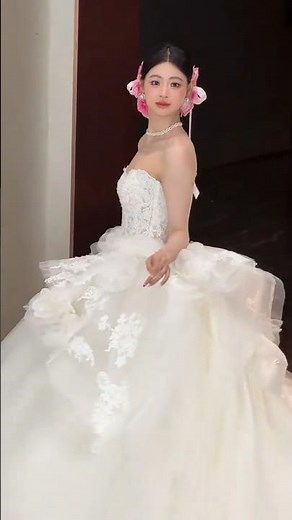 Beautiful Princess Wedding Dress Look | Elegant Bridal Transformation 👰💖