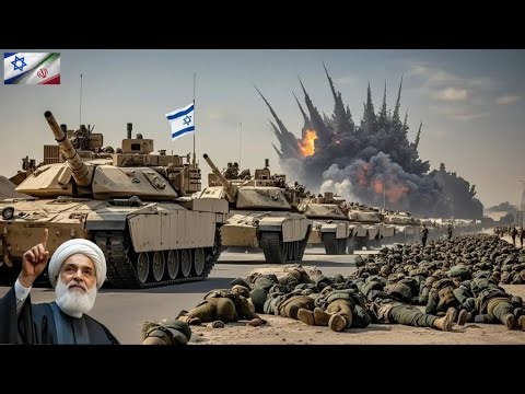 1 hour ago! An Israeli Merkava tank convoy was ambushed by Iranian special forces.