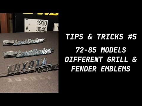 Different Grill & Fender Emblems | 72-85 Models | Tips & Tricks #5
