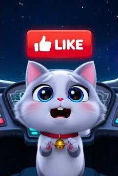 Adorable Cat Discovers Planets 🌍 #cat #animation #cute