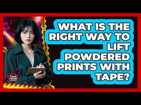 What Is The Right Way To Lift Powdered Prints With Tape?