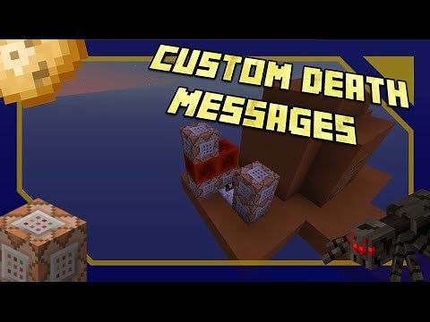 Minecraft Command Block Concept | Custom Death Messages in Vanilla 1.8+