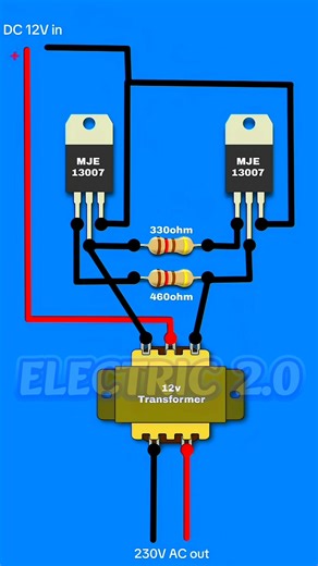78K views · 578 reactions | How to convert DC to AC | DC to AC converter | 12v Dc to 220v AC #convert #DCtoAC #12vto220v | Electric 2.0 | Facebook