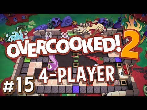 Overcooked 2 - #15 -ALIEN CAKES!! (4 Player Gameplay)