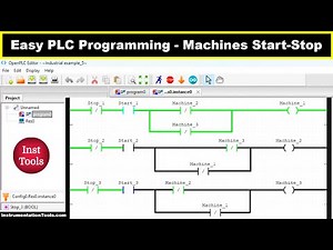 Easy PLC Programming - Machines Start-Stop Example Logic