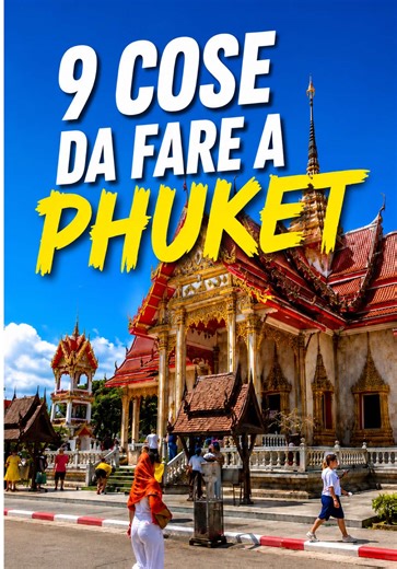 Phuket è molto più di semplici spiagge paradisiache 🌴🇹🇭 Tra templi buddisti, isole incredibili, street food thailandese, mercatini notturni, tramonti spettacolari e vita notturna… ci sono tantissime esperienze da fare almeno una volta. In questo video trovi 9 cose che secondo me devi assolutamente vedere e fare se visiti Phuket ✈️ 📍Big Buddha 📍Wat Chalong 📍Maya Bay 📍Phi Phi Islands 📍Santuario degli elefanti 📍Acquario di Phuket 📍Dino Park Mini Golf 📍Bangla Road 📍Street food thailandes