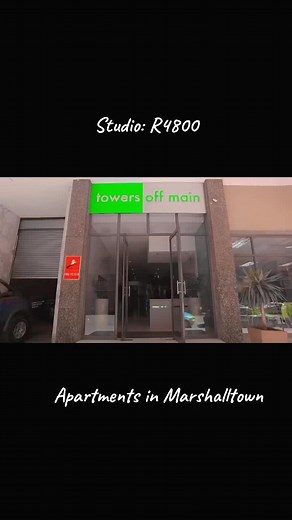 Schedule an apartment viewing at Towers Off Main in Marshalltown. We have Studios, 1 beds and 2 beds. Chat with Siya on 27 60 558 0721 #RentWithUs #fyp #marshalltown #apartment #citylife