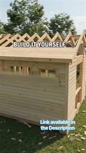 How to Build Your Own Shed 🛠️ | Easy DIY Shed Plans for Beginners #shorts #woodworking