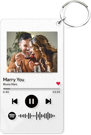 Custom Spotify Keychain With Picture, Custom Scannable Spotify Music Song Code Keychain, Anniversary Gift for Boyfriend or Girlfriend - Etsy