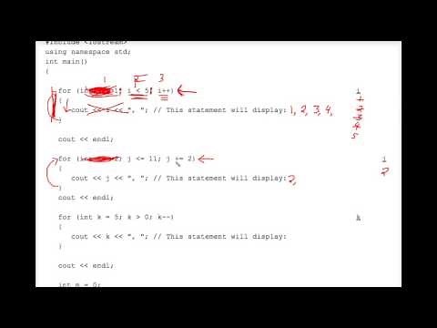 C++ Tracing For Loops Worksheet #1