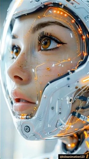 "Future Human 👩‍🚀✨ Cyberpunk Vision | AI Sci-Fi Art" | #ai #shorts