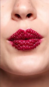 Raspberry Fruit Lipstick Transformation 🍓💄 | Satisfying ASMR Beauty Art #asmr #satisfying #asmrvideo