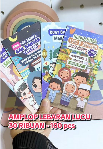 Amplop Lebaran Lucu: 100 Pcs Hanya 30 Ribuan