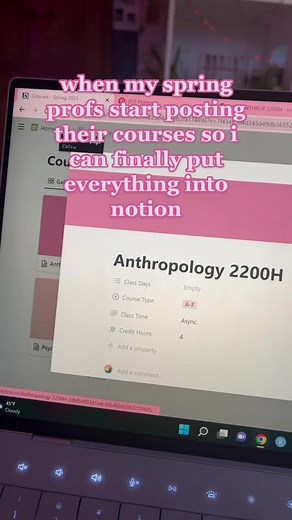 Planning for the Spring Semester with Notion Digital Planner