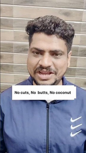 no cuts, no butts, no coconut. it's an idioms which means #goshort #learnword #assuaged #englishas