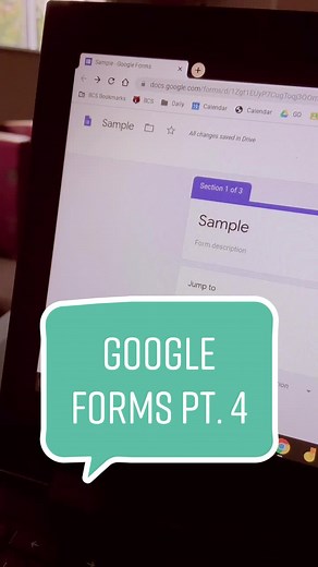Google Forms Pt. 4- Setting Up Sections