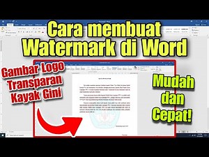How to Make a Watermark in Word for Theses, Papers, Reports, etc.