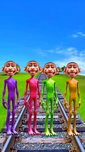 922K views · 4K reactions | equal dame tu cosita 4 different colors alien dance vs pac-man & train driver tom Vfx# | Cr Sagor 07 | Facebook