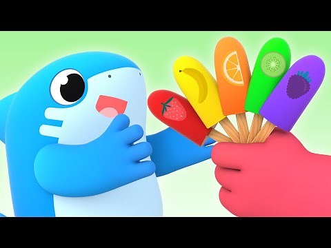 ICE CREAM TIME: LEARN THE COLORS with BABY SHARK! - Colors Songs For Kids | Shark Academy