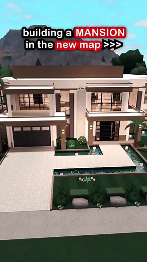 Modern Mega Mansion Build Tutorial in Bloxburg