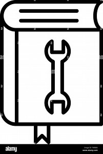 User manual book icon, outline style Stock Vector Image & Art - Alamy