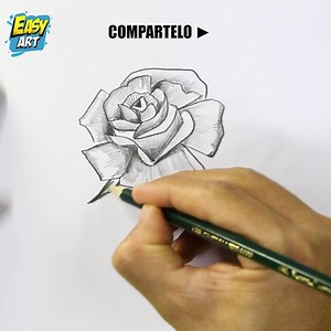 🔴 Aprende a Dibujar una ROSA en 3D 👉https://www.instagram.com/easyart.hd/ | Easy Art