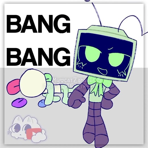|★BANG BANG meme!★| ft: Dandy and Vee| no days without changing artstyle😌💔 |