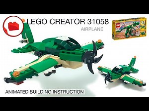 LEGO CREATOR 31058 alternative build tutorial - LEGO MOC Airplane - Лего Самолет Самоделка